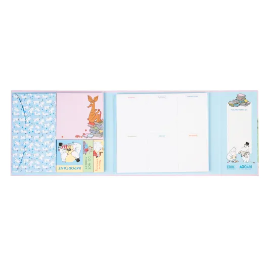 MOOMIN WEEKLY PLANNER WITH ADHESIVE NOTES
