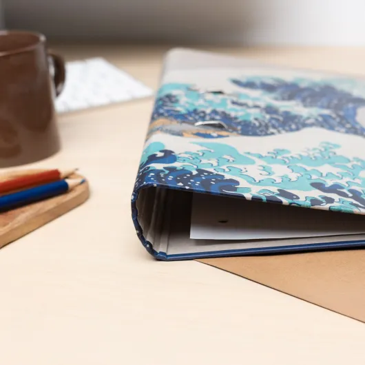 THE GREAT WAVE OF KANAGAWA HOKUSAI 2 RING BINDER