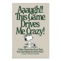 SNOOPY THIS GAME DRIVES ME CRAZY POSTER