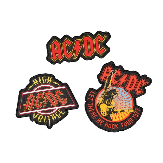 AC/DC SET OF 3 PATCHES