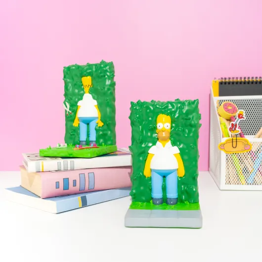 THE SIMPSONS HOMER BUSH BOOKENDS