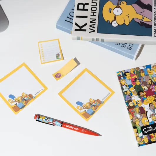 THE SIMPSONS WEEKLY PLANNER WITH STICKY NOTES