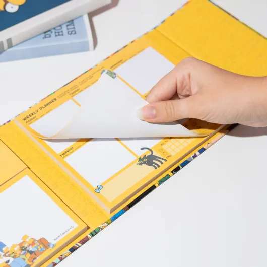 THE SIMPSONS WEEKLY PLANNER WITH STICKY NOTES