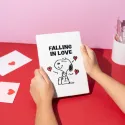 SNOOPY LOVE SEASON PREMIUM A5 NOTEBOOK PLUSH COVER