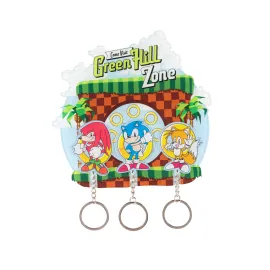 COLGADOR DE LLAVES CON LLAVERO SONIC