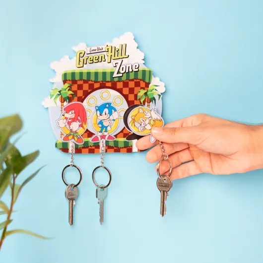 SONIC KEY HANGER WITH KEYRING
