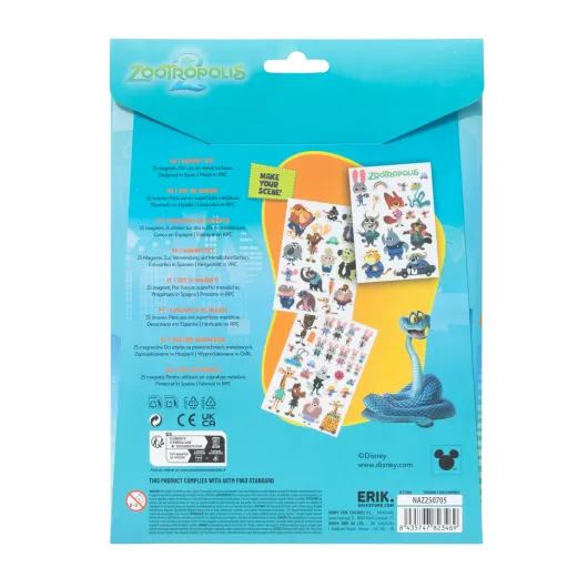 DISNEY ZOOTROPOLIS 2 DIE-CUT MAGNET SET