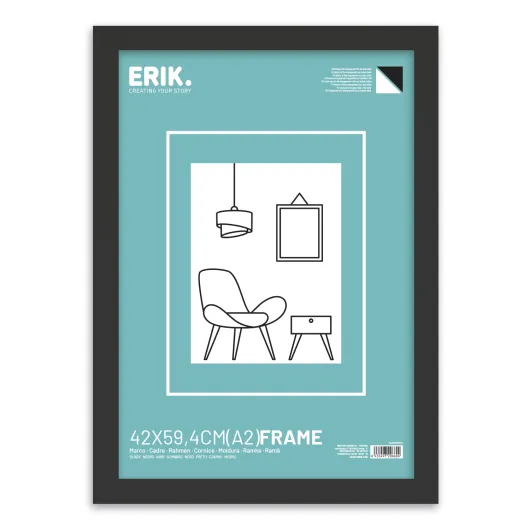 POSTER FRAME A2 42X59,4 CM MDF BLACK