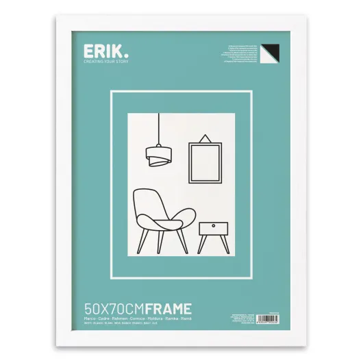 50X70CM MDF WHITE FRAME