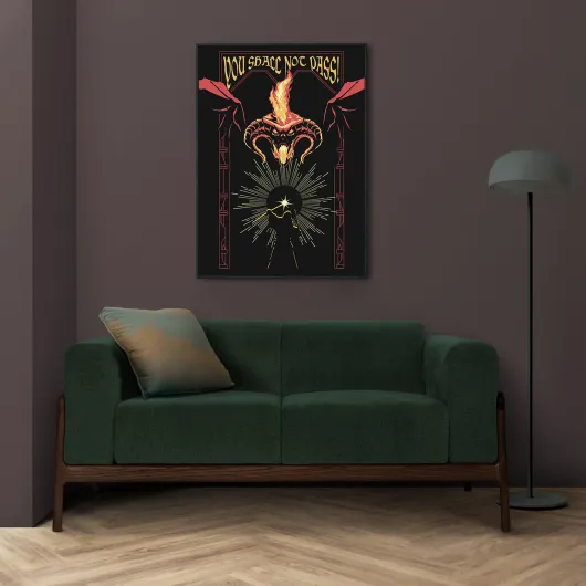 LORD OF THE RINGS BALROG LUMINESCENT POSTER