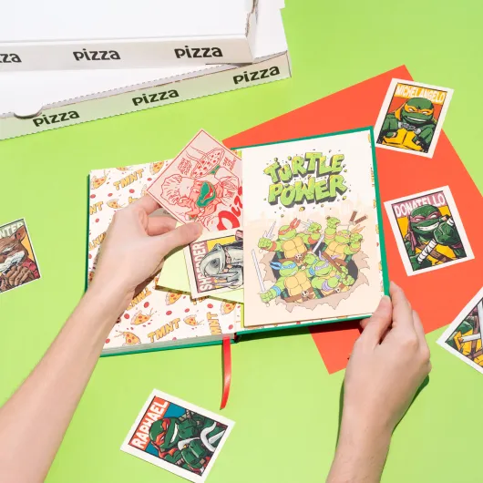 NINJA TURTLES A5 PREMIUM NOTEBOOK WITH PEN SET