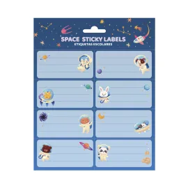 SPACE TRAVEL SELF-ADHESIVE LABELS