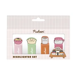 PUSHEEN SUSHI ROLL SET OF 4 HIGHLIGHTERS WITH TOPPER 2