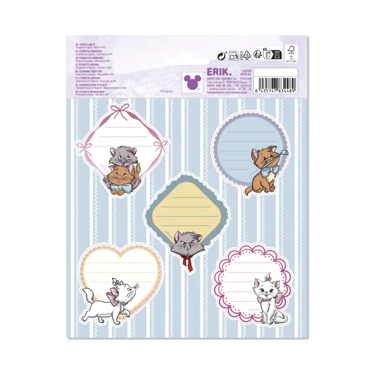 DISNEY THE ARISTOCATS MARIE PREMIUM SELF-ADHESIVE LABELS