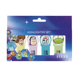 DISNEY PIXAR TOY STORY SET OF 4 HIGHLIGHTERS WITH TOPPERS 2
