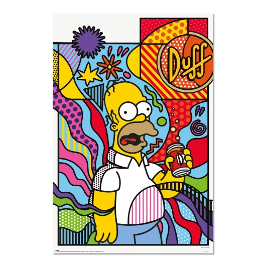 THE SIMPSONS DONUT WORRY POSTER