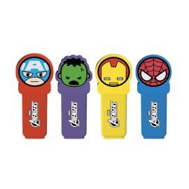 MARVEL AVENGERS SET OF 4 HIGHLIGHTERS WITH TOPPERS