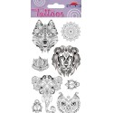 TEMPORARY ANIMAL MANDALA TATTOOS