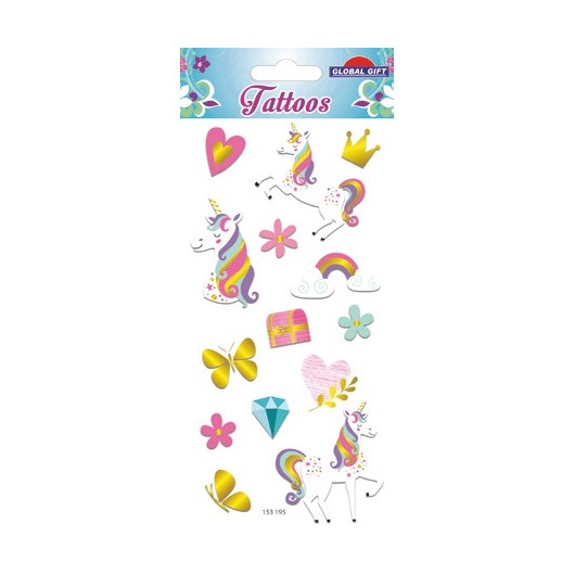 TEMPORARY UNICORN TATTOOS