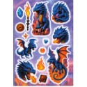 PUFFY FANTASTIC DRAGONS MAGIC STICKERS