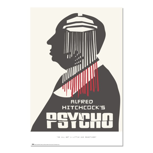ALFRED HITCHCOCK PSYCHO POSTER