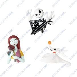 DISNEY THE NIGHTMARE BEFORE CHRISTMAS SET OF 3 MAGNETS