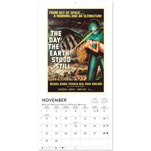 RETRO SCI-FI 2027 30X30 CALENDAR
