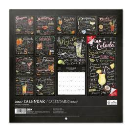 COCKTAILS 2027 30X30 CALENDAR US 2