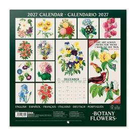 BOTANY FLOWERS 2027 30X30 CALENDAR 2