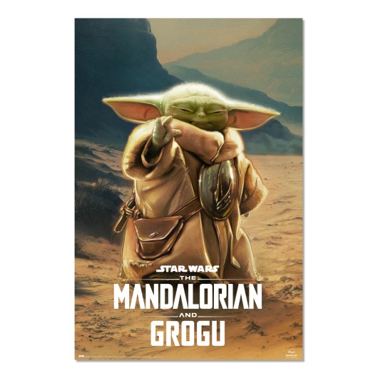 STAR WARS THE MANDALORIAN AND GROGU 2 POSTER