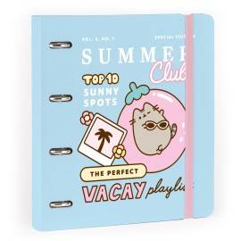 PUSHEEN POLYPROPYLENE 4 RING BINDER