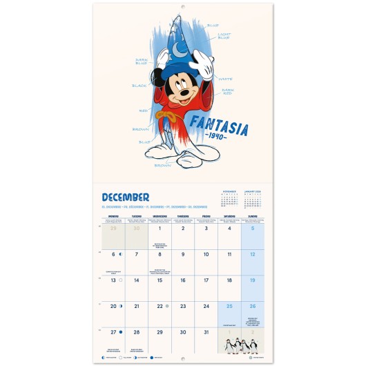 DISNEY CLASSICS 2027 30X30 CALENDAR