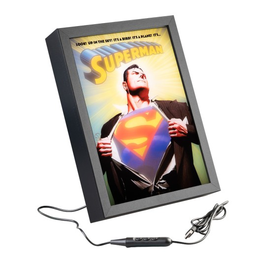 DC COMICS SUPERMAN FRAMED LED ART PRINT