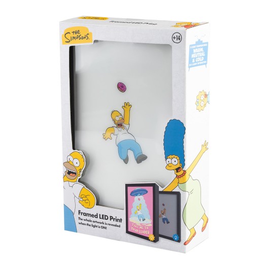 THE SIMPSONS LED FRAMED PRINT