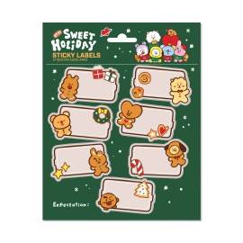 BT21 PREMIUM CHRISTMAS SELF-ADHESIVE LABELS