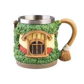 THE LORD OF THE RINGS HOBBITON TANKARD WITH STEEL CUP