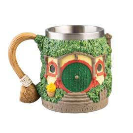 THE LORD OF THE RINGS HOBBITON TANKARD WITH STEEL CUP 2