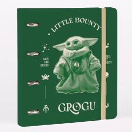 STAR WARS THE MANDALORIAN AND GROGU POLYPROPYLENE 4-RING BINDER