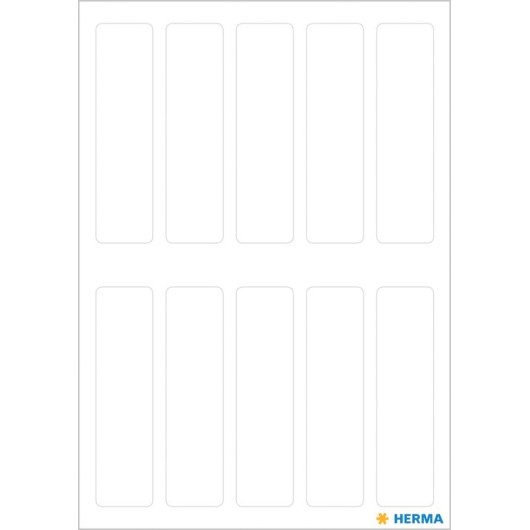 VARIO STICKERS 13X50MM WHITE