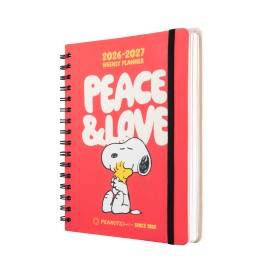 SNOOPY 2026/2027 WEEK TO VIEW A5 12 MONTHS ACADEMIC DIARY
