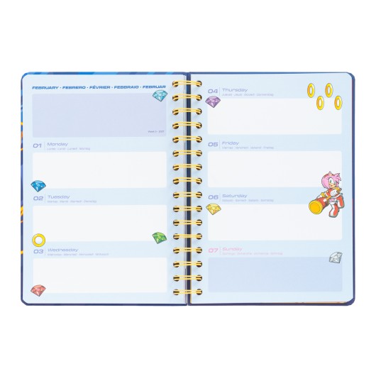 SONIC 2026/2027 WEEK TO VIEW A5 12 MONTHS ACADEMIC DIARY