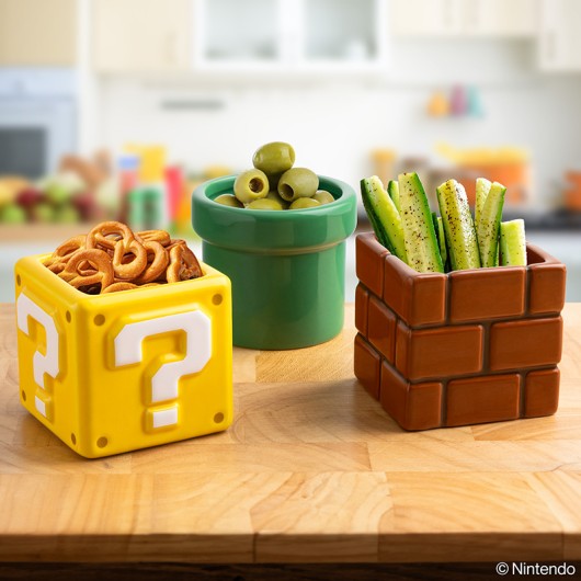 SUPER MARIO SET OF 3 3D SNACK BOWLS