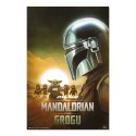 STAR WARS THE MANDALORIAN AND GROGU DIN DJARIN POSTER