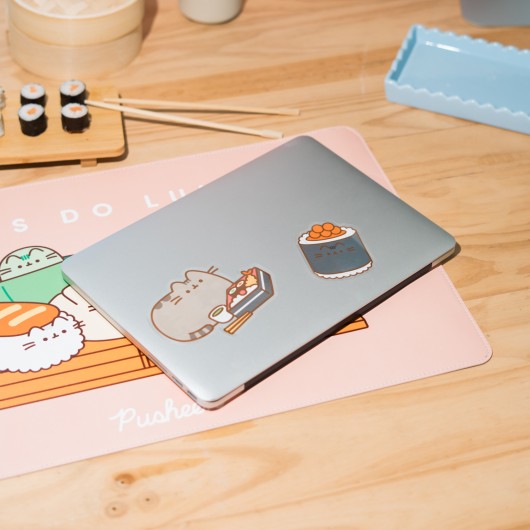 PACK OF 2 PUSHEEN SUSHI ROLL VINYL STICKERS 5