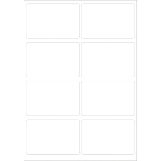 VARIO STICKERS 25X40MM WHITE
