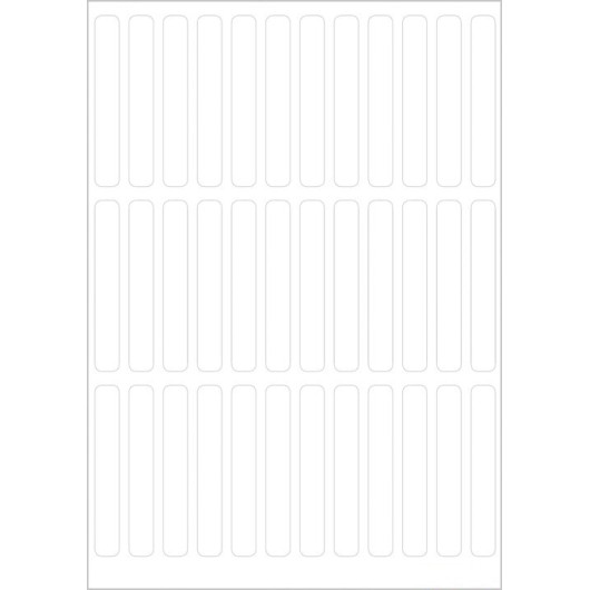 VARIO STICKERS 5X35MM WHITE