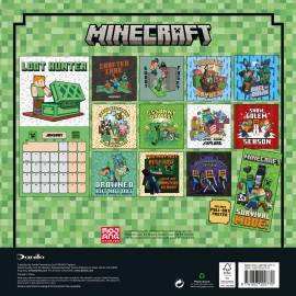 MINECRAFT 2027 30X30 CALENDAR (PLASTIC FREE)  2
