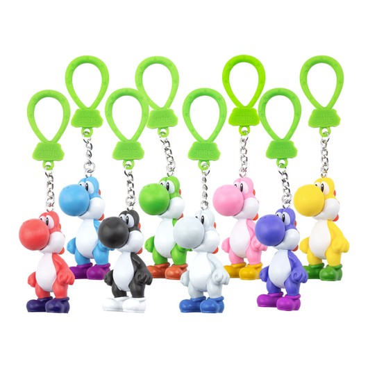YOSHI BACKPACK BUDDIES KEYRINGS CDU 12 UNITS
