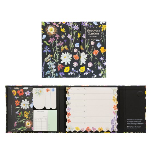 SLEEPLESS GARDEN WEEKLY PLANNER WITH STICKY NOTES