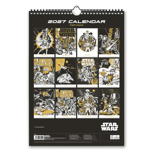 STAR WARS 2027 A3 CALENDAR